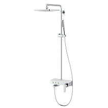Душевая стойка Teska Niagara NG3501C хром/белое стекло