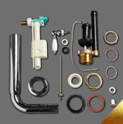 Механизм слива с фронтальной ручкой Simas D 23 Oro для среднего бачка AR 812B, золото