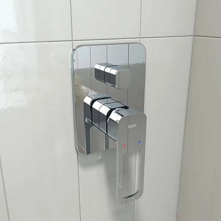 Смеситель встраиваемый IDDIS Slide SLISB00i67 для ванны с душем, хром