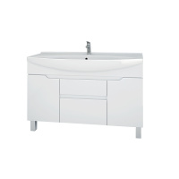 Тумба с раковиной Dreja Laguna Plus 120 белый глянец