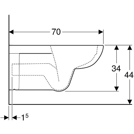 Унитаз подвесной Geberit Selnova 500.262.01.1