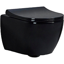 Унитаз подвесной beWash Bogen 88303206 с системой микролифт, черный глянцевый