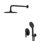 Душевой комплект Cezares Nautic NAUTIC-DSIP-NOP черный матовый