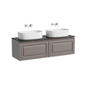 Тумба c раковиной и столешницей Sancos Very 140 VR70SM+TT140A1 Doha Soft/Black Sky