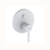 Смеситель для ванны и душа Kludi Nova Fonte Puristic 206595315 белый матовый