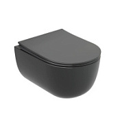 Унитаз подвесной Ceramica Nova Modena CN6063MDH с микролифтом, темный антрацит матовый