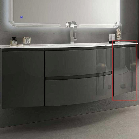 Шкаф Cezares Vague 44223 34 R antacite