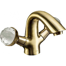 Смеситель Boheme Medici Presente 311-SW для раковины, бронза/Swarovski