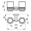 Держатель для стаканов Ravak Chrome CR 220 X07P189 двойной - фото 2
