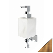 Дозатор для жидкого мыла Stil Haus Prisma PR30(25-BI) настенный, бронза/белый Дозатор для жидкого мыла Stil Haus Prisma PR30(25-BI) настенный, бронза/белый