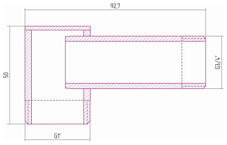 Угол переходной Сунержа 00-1506-0134