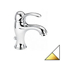 Смеситель Emmevi Harmony 22003BO для раковины, белый/золото Смеситель Emmevi Harmony 22003BO для раковины, белый/золото