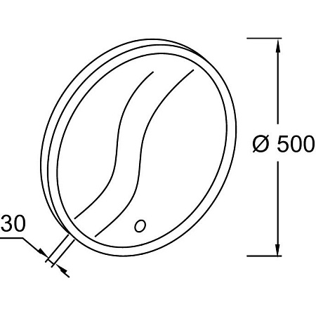 Зеркало Jacob Delafon EB1426-NF 50 см