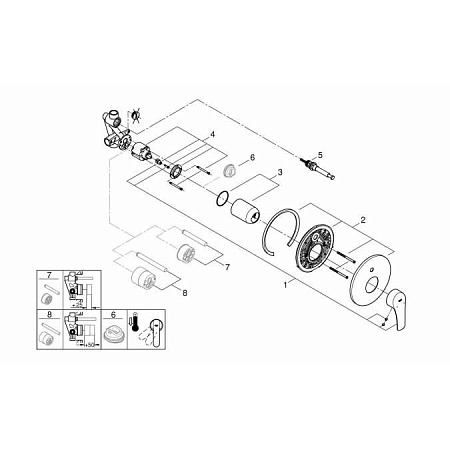 Смеситель Grohe Eurosmart 33305003 для душа