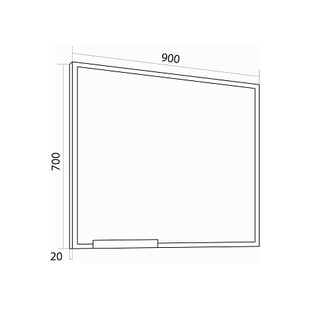 Зеркало Grossman Лофт 209002 90 белый
