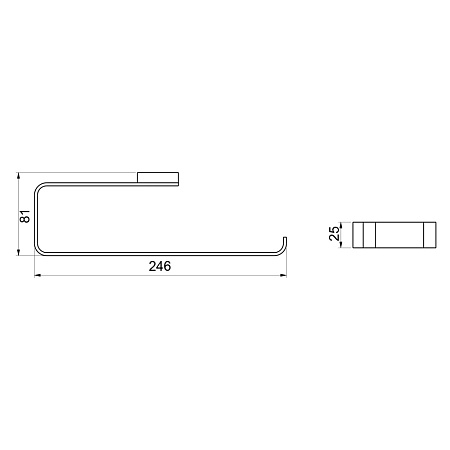 Полотенцедержатель Timo Selene 17057/170 золото матовое