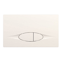 Кнопка смыва Jacob Delafon E29026-01R двойная с панелью, белый