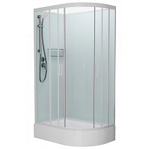 Душевая кабина Frank F412/1L М White 120x80 без крыши, стекло матовое, белый Душевая кабина Frank F412/1L М White 120x80 без крыши, стекло матовое, белый