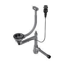 Слив-перелив для мойки Omoikiri WK-1-GM-A вороненая сталь