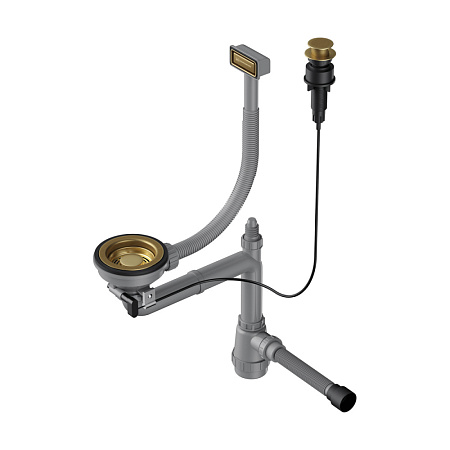 Слив-перелив для мойки Omoikiri WK-1-AB-A латунь