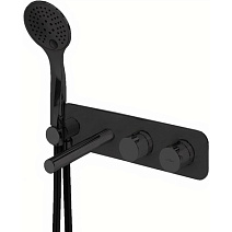 Термостат для ванны и душа Cezares CZR-B-VDM1-T-NOP черный матовый