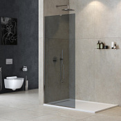 Душевая перегородка Cezares Liberta LIBERTA-L-1-TB-100-GR-Cr тонированное/хром глянцевый