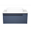 Тумба с раковиной La Fenice Elba FNC-01-ELB-BG-80 Blu Grigio, столешница Gray Structural - фото 1