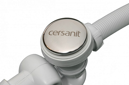 Слив-перелив Cersanit 63087 для ванны, белый/хром
