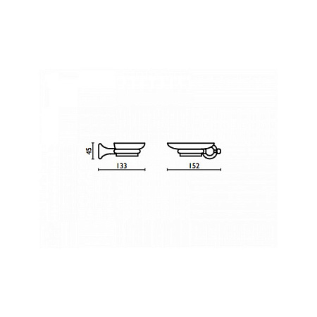 Мыльница Bagno & Associati Regency RE12551S CR