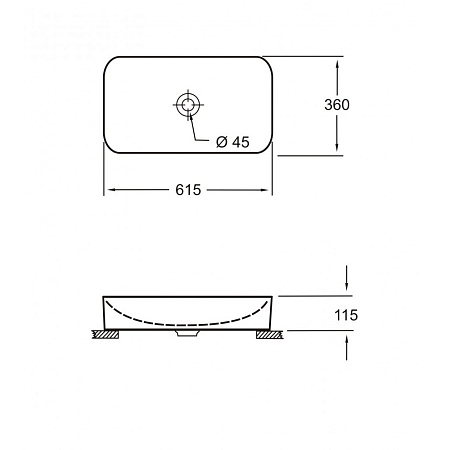 Раковина Pestan Fluenta Round Washbasin 40008299 61.5 белый
