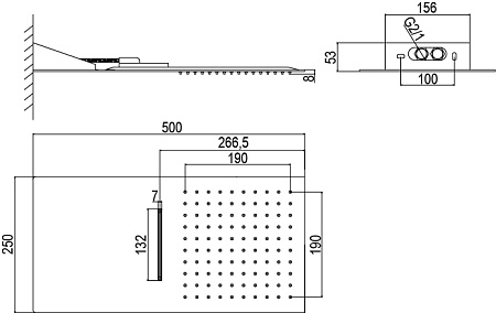 Душевой комплект AQG Alpha 19ALPEC31902 хром