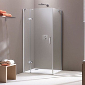 Душевая перегородка Huppe Aura 400604.092.321 90 прозрачное стекло, хром