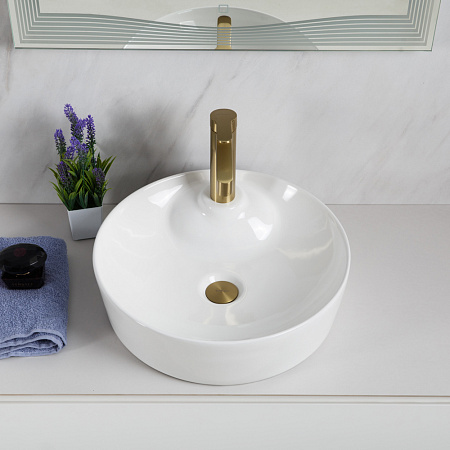 Раковина накладная BelBagno BB1306 43x43x13 белый