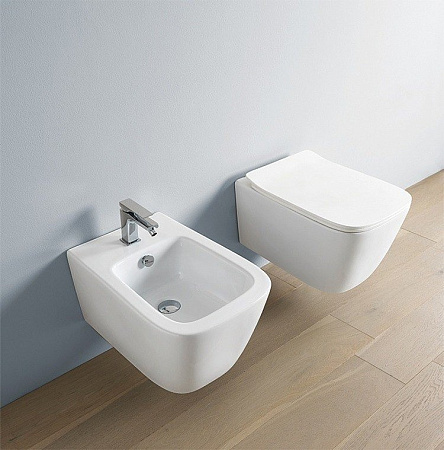 Биде подвесное ArtCeram A16 ASB004 05;00 белый матовый 