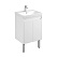 Тумба c раковиной Aquaton Сканди 1A278801SD010 55 с дверками, белый/белый матовый