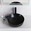 Раковина накладная BelBagno BB1315-H301 41x41x13 черный матовый - фото 2