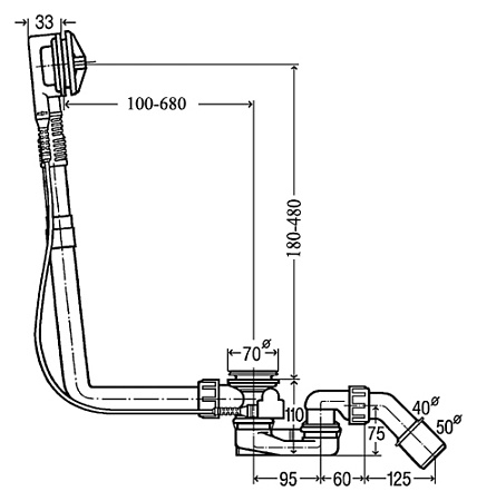 Слив-перелив Viega Multiplex 308889 без накладок