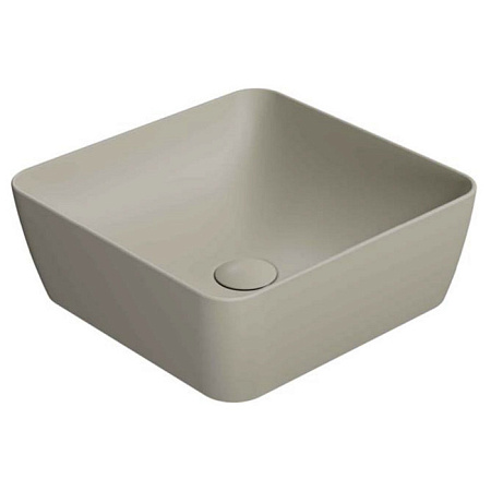 Раковина GSI Sand 903808 38х38 накладная, creta matte