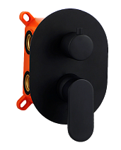 Смеситель AQG Beta 01BET351NG для душа, черный матовый