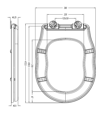 Крышка-сиденье для унитаза BelBagno Boheme BB115SC микролифт