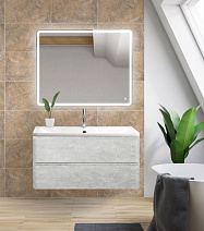 Мебель для ванной BelBagno Albano ALBANO-1000-2C-SO-CVG 100 подвесная, Cemento Verona Grigio