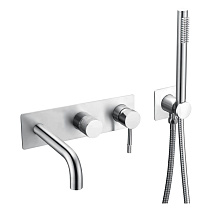Смеситель Boheme Uno 464-3-CR для ванны с душем, хром