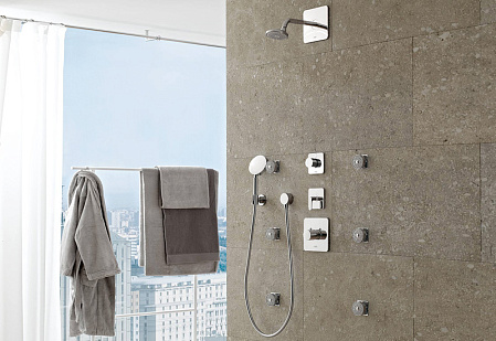 Шланговое подключение Axor Starck Fixfit 27451000 хром