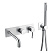 Смеситель Boheme Uno 464-3-CR для ванны с душем, хром