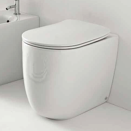 Унитаз приставной Kerasan Nolita 531801 безободковый, белый