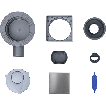 Душевой трап Logan L006-100 10х10 нержавеющая сталь