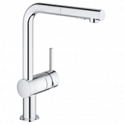 Смеситель Grohe Minta 30274000 для кухонной мойки выдвижной излив