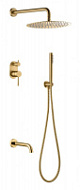 Душевой комплект Boheme Uno 464-2-MG для ванны с душем, золото матовое