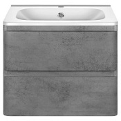 Тумба под раковину Vincea Vico VMC-2V 60 подвесная, 2 ящика, Beton