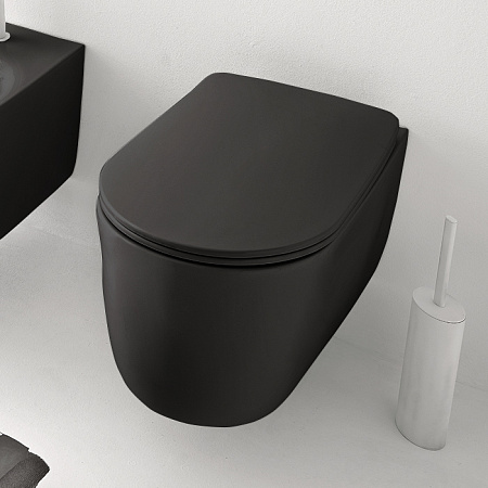 Унитаз подвесной Kerasan Nolita 531431 черный матовый